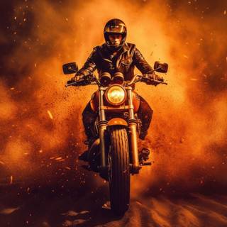 Blazing Fire Ride Artwork