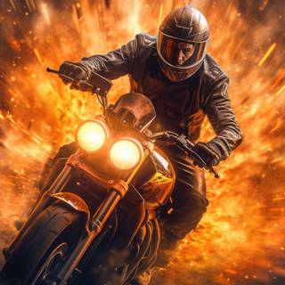 Blazing Fire Ride Artwork