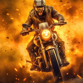 Blazing Fire Ride Artwork