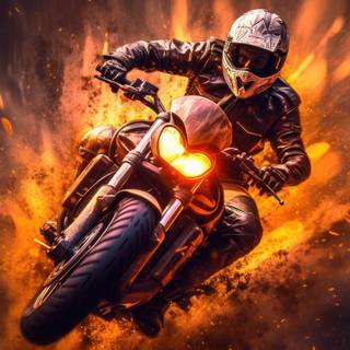 Blazing Fire Ride Artwork