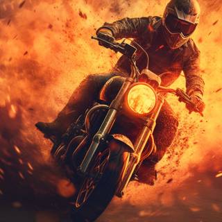 Blazing Fire Ride Artwork