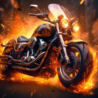Blazing Fire Ride Artwork