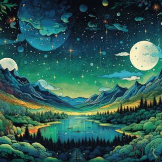 The Psychedelic Cosmos of Nature