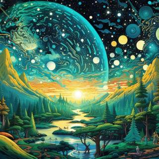 The Psychedelic Cosmos of Nature