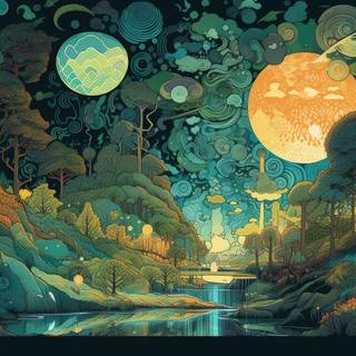 The Psychedelic Cosmos of Nature