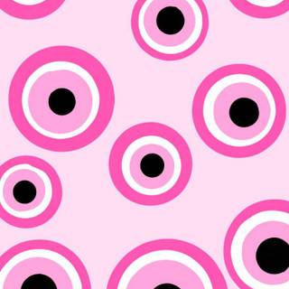 pink evil eye wallpaper