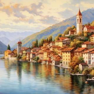 Swiss Village by the Lake