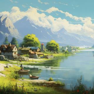 Swiss Village by the Lake