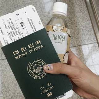 My passport from Korea 