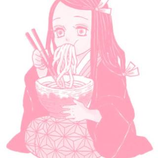 Nezuko Eating Noodles