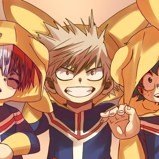 Deku, Bakugo, Todoroki