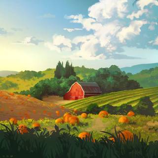 Countryside Summer Anime Art