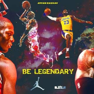 Michael Jordan - Lebron James Wallpaper 2023 