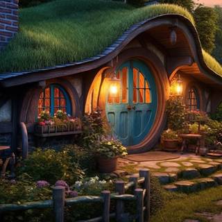 Hobbit House in the Woods