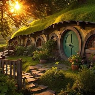 Hobbit House in the Woods