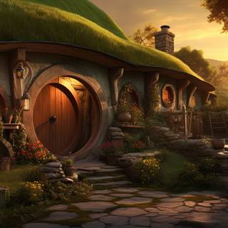 Hobbit House in the Woods