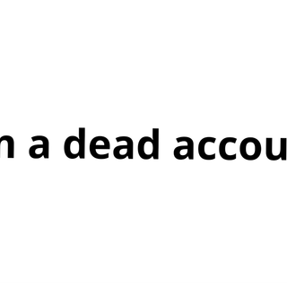 Repost if you think you have a dead account