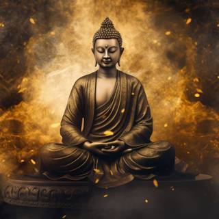 Serenity of Buddha in Smoke