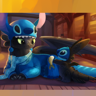 Stitch and toothless