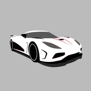 Minimalist Agera Phone Wallpaper