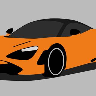Minimalist McLaren720s Desktop Wallpaper