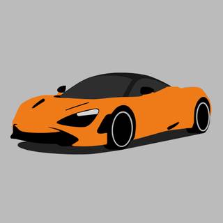 Minimalist McLaren720s Phone Wallpaper