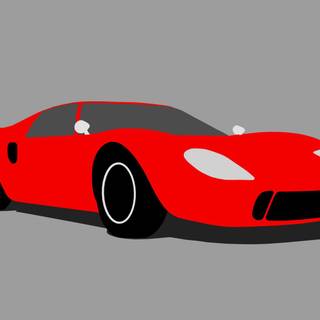 Minimalist Ford GT40 Desktop Wallpaper