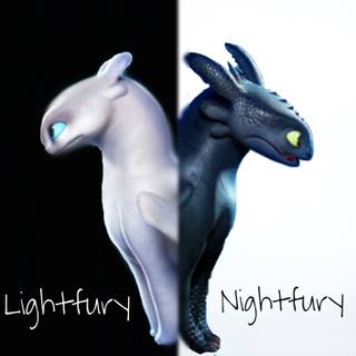 Lightfury and Toothless