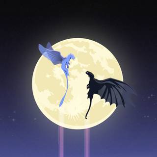 Toothless and Lightfury Far away