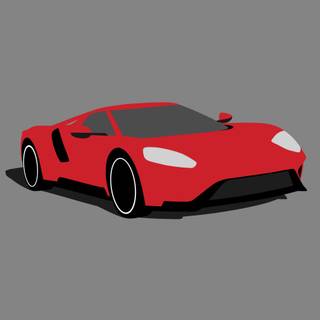 Minimalist Ford GT2017 Phone Wallpaper