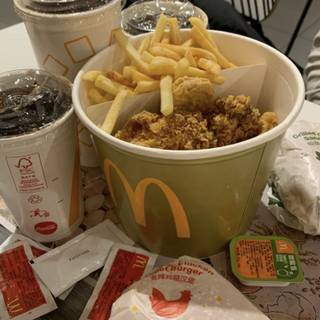 Me and my ex boyfriend joon favorite food from South Korea McDonald 