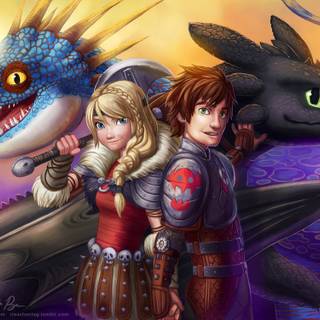 Stormfly, hiccup, Toothless