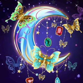 Moon and butterfly 