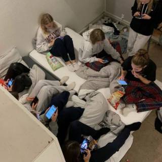 Why is EVERYONE ON THEIR PHONE EVEN LILY