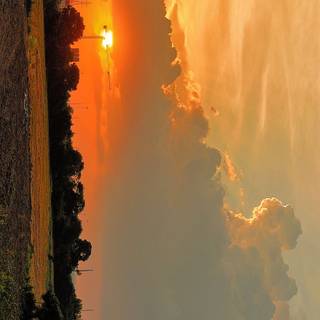 Evening sunset HD wallpaper 