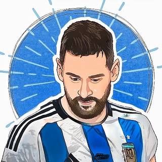 Messi cartoon
