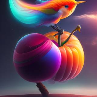 bream bird, eating dream fruit