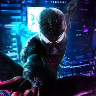 miles morales, cyberpunk, wallpaper