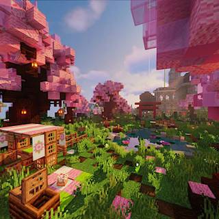 minecraft cherry blossom biom