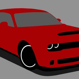 Minimalist Dodge Demon desktop Wallpaper