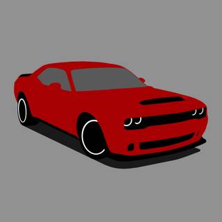 Minimalist Dodge Demon phone Wallpaper