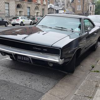 Black 1969 Dodge Charger R/T