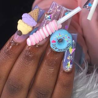 candy nails  cute
