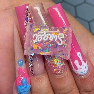 candy nails cute
