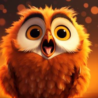 The Wise and Cute Owl