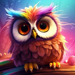 The Wise and Cute Owl