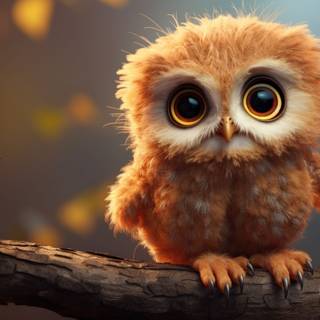 The Wise and Cute Owl