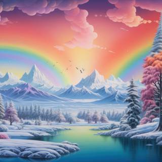 Rainbow Landscape Wonderland