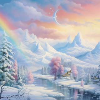 Rainbow Landscape Wonderland