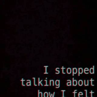 Nah I did not stop but I realized nobody cares